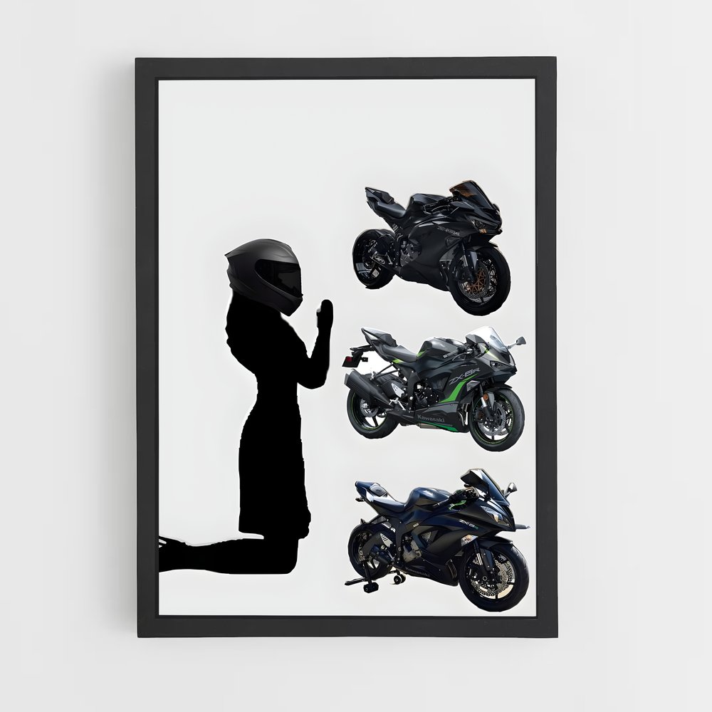 Poster Ninja en Noir (vue 2)